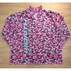 Worth Softball Pink Digital Camo 1/4 Zip Pullover Mens 2XL VFPULW Long Sleeve